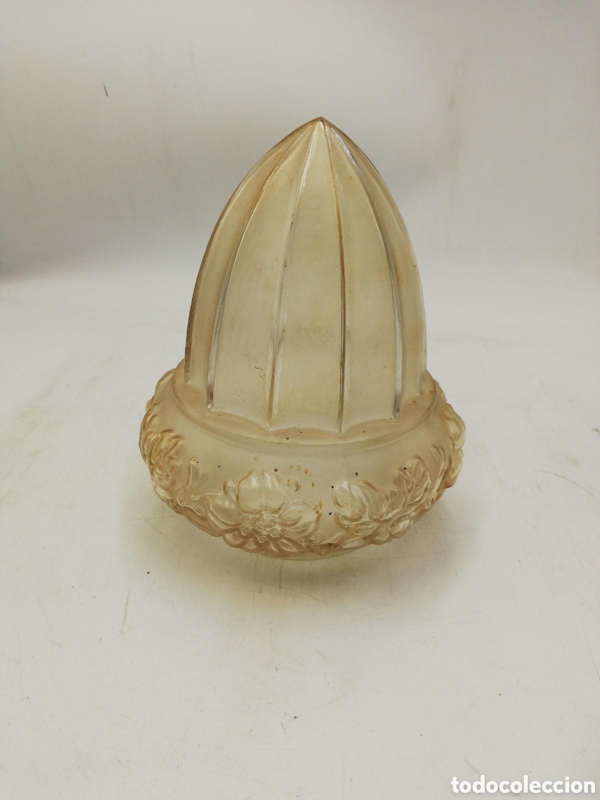 Antig&uuml;edades: Tulipa de cristal labrado. - Foto 1