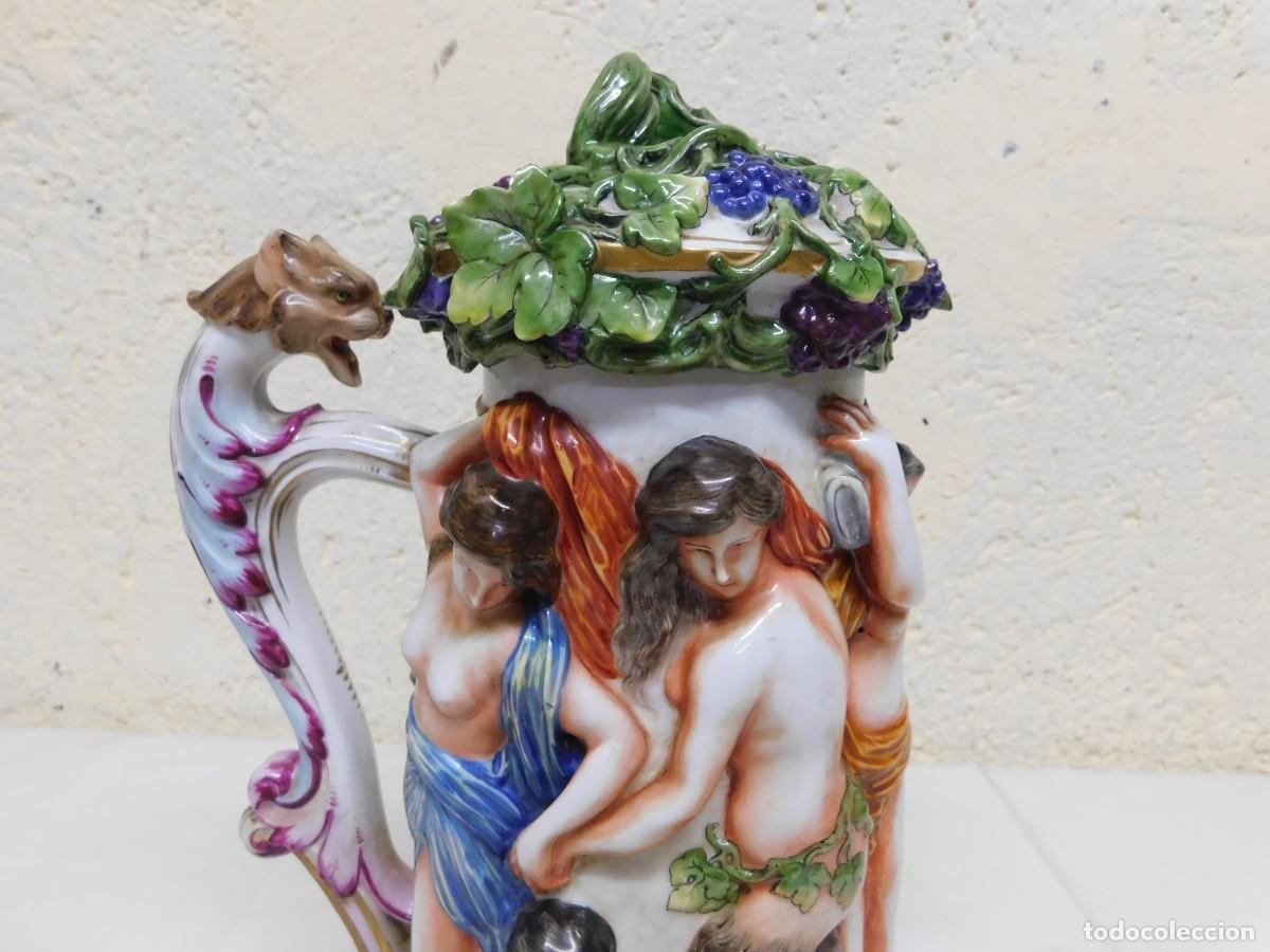 Antig&uuml;edades: JARRA DE PORCELANA CAPODIMONTE - Foto 3