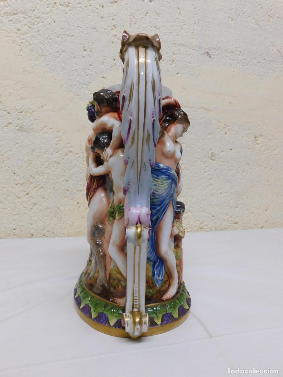 Antig&uuml;edades: JARRA DE PORCELANA CAPODIMONTE - Foto 5