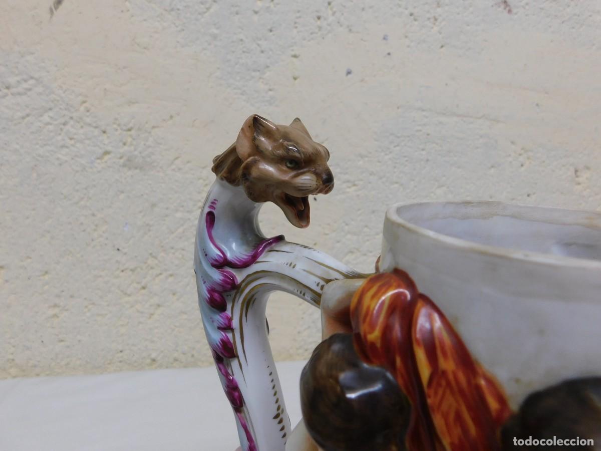 Antig&uuml;edades: JARRA DE PORCELANA CAPODIMONTE - Foto 6