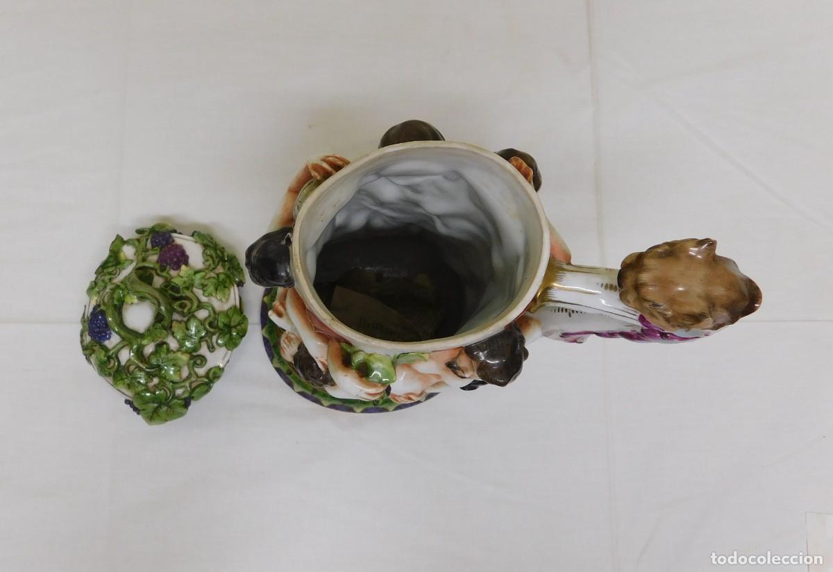 Antig&uuml;edades: JARRA DE PORCELANA CAPODIMONTE - Foto 10