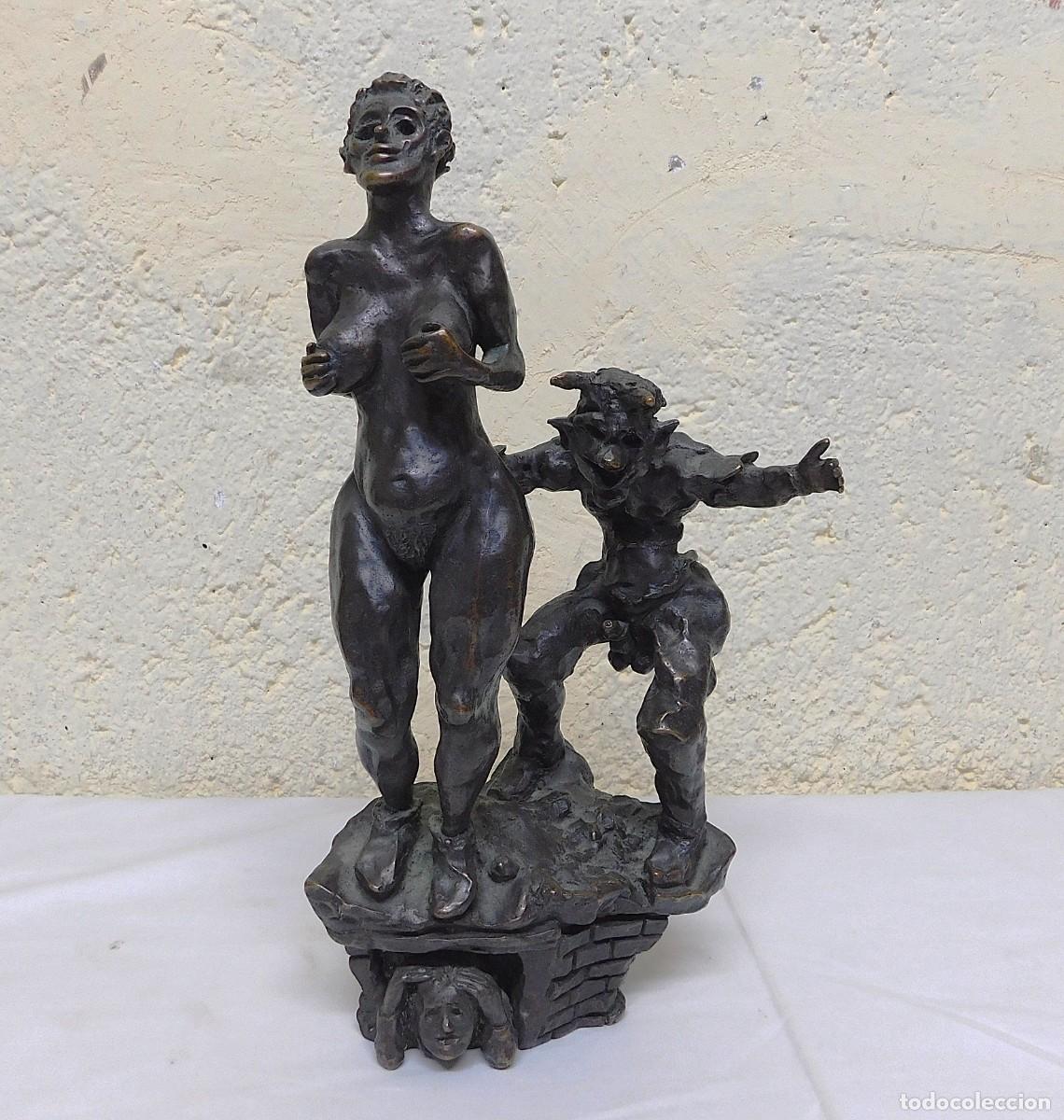 Antig&uuml;edades: ESCULTURA DE BRONCE - SIMEONI - Foto 1