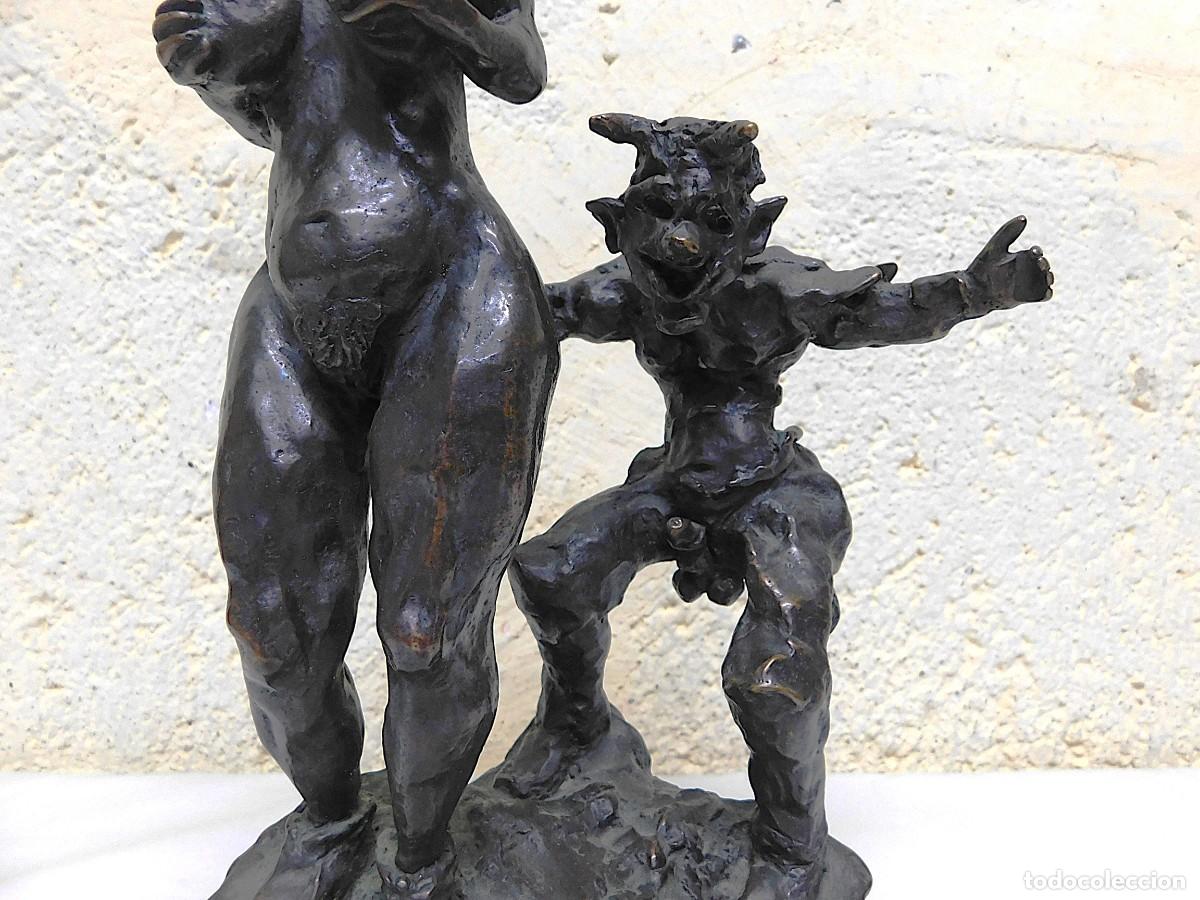 Antig&uuml;edades: ESCULTURA DE BRONCE - SIMEONI - Foto 3
