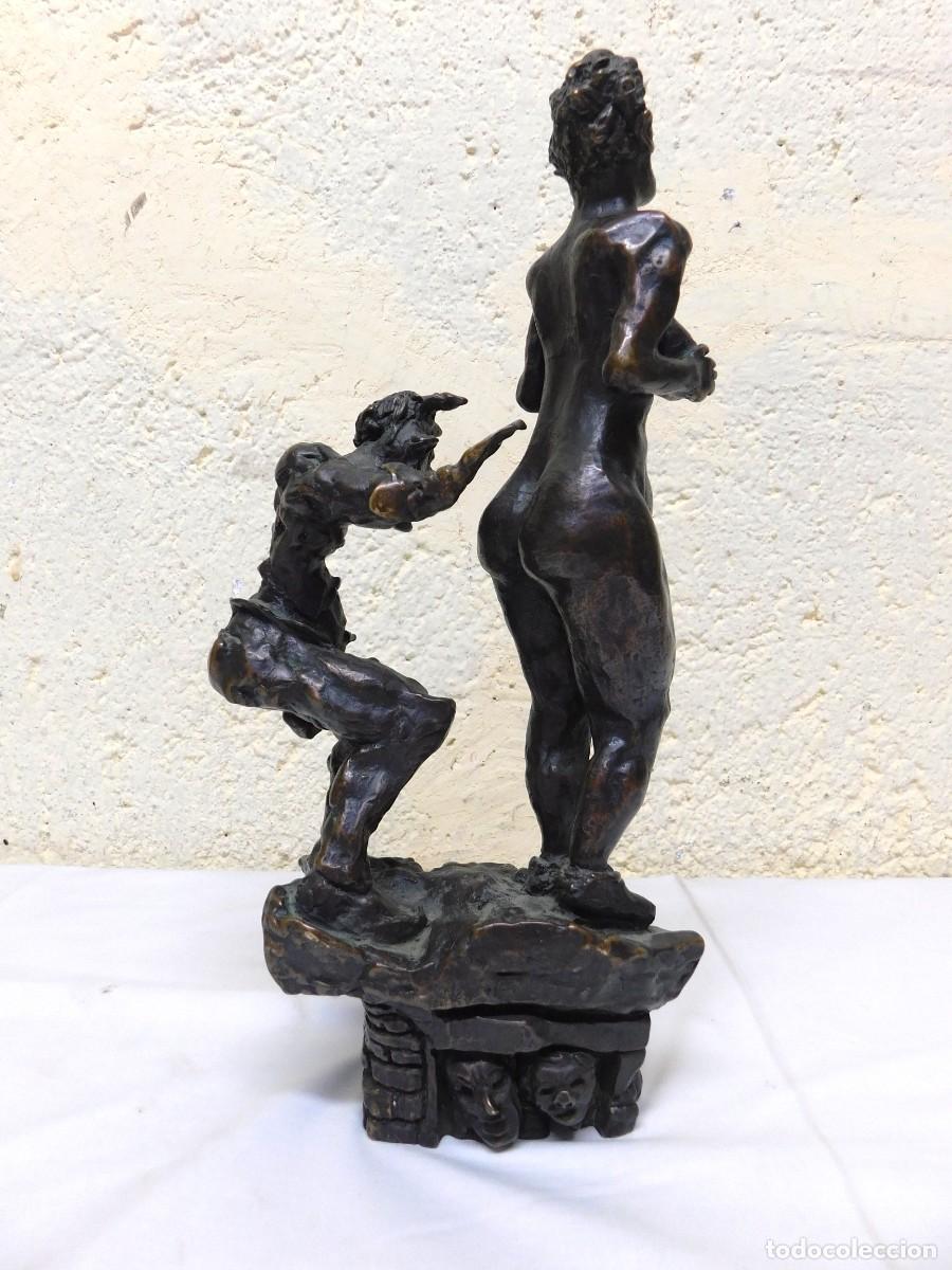 Antig&uuml;edades: ESCULTURA DE BRONCE - SIMEONI - Foto 7