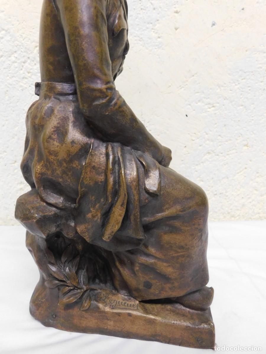 Antig&uuml;edades: ESCULTURA DE BRONCE - EUGENE LEGUELT - Foto 7