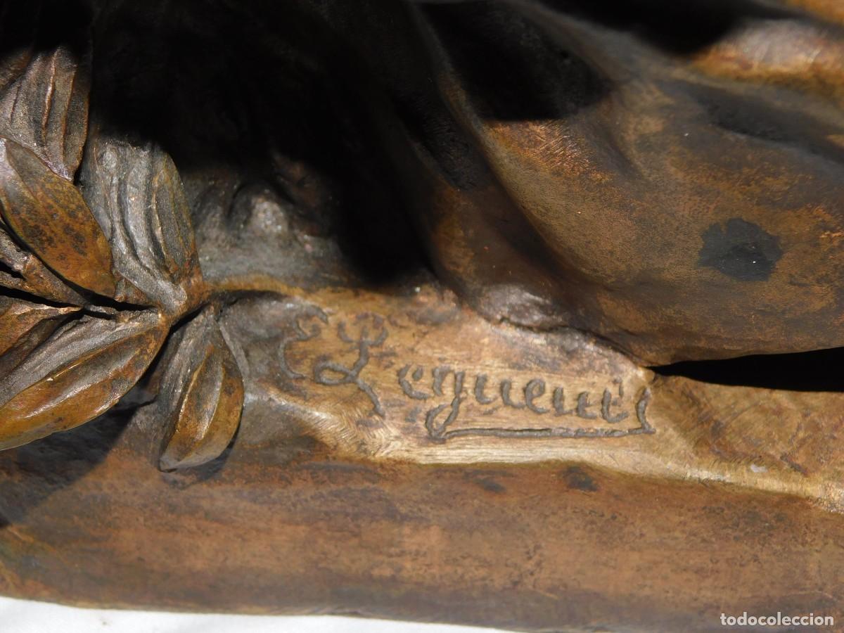 Antig&uuml;edades: ESCULTURA DE BRONCE - EUGENE LEGUELT - Foto 10