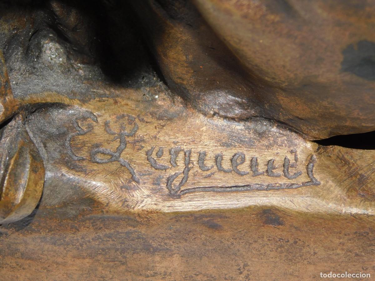Antig&uuml;edades: ESCULTURA DE BRONCE - EUGENE LEGUELT - Foto 11