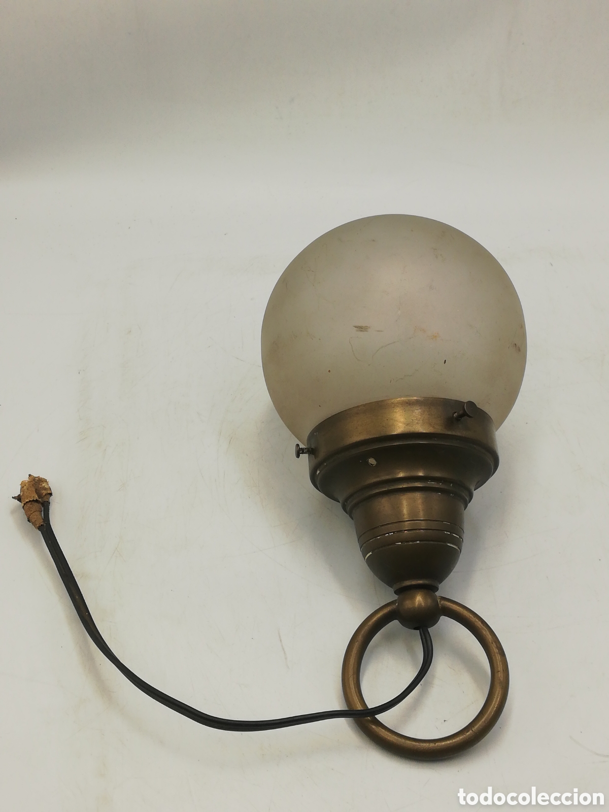 Antig&uuml;edades: Antigua L&aacute;mpara Globo. - Foto 1