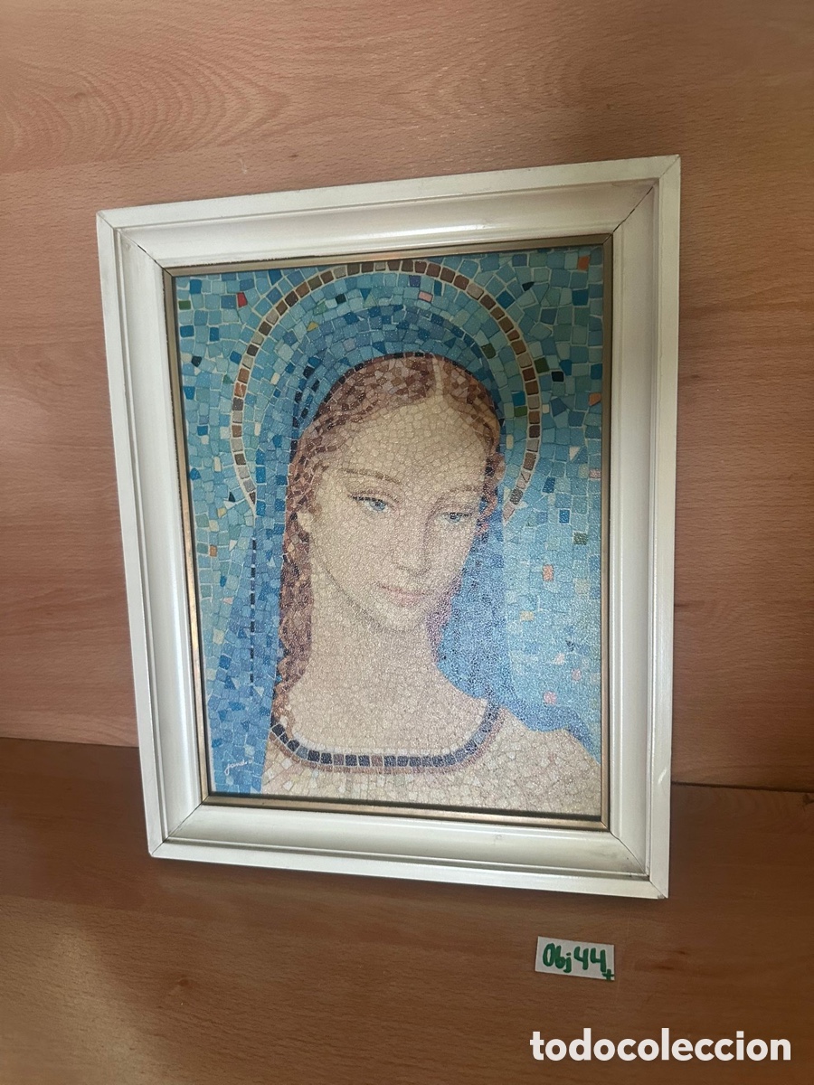 Antig&uuml;edades: Cuadros religioso, virgen mosaico - Foto 1