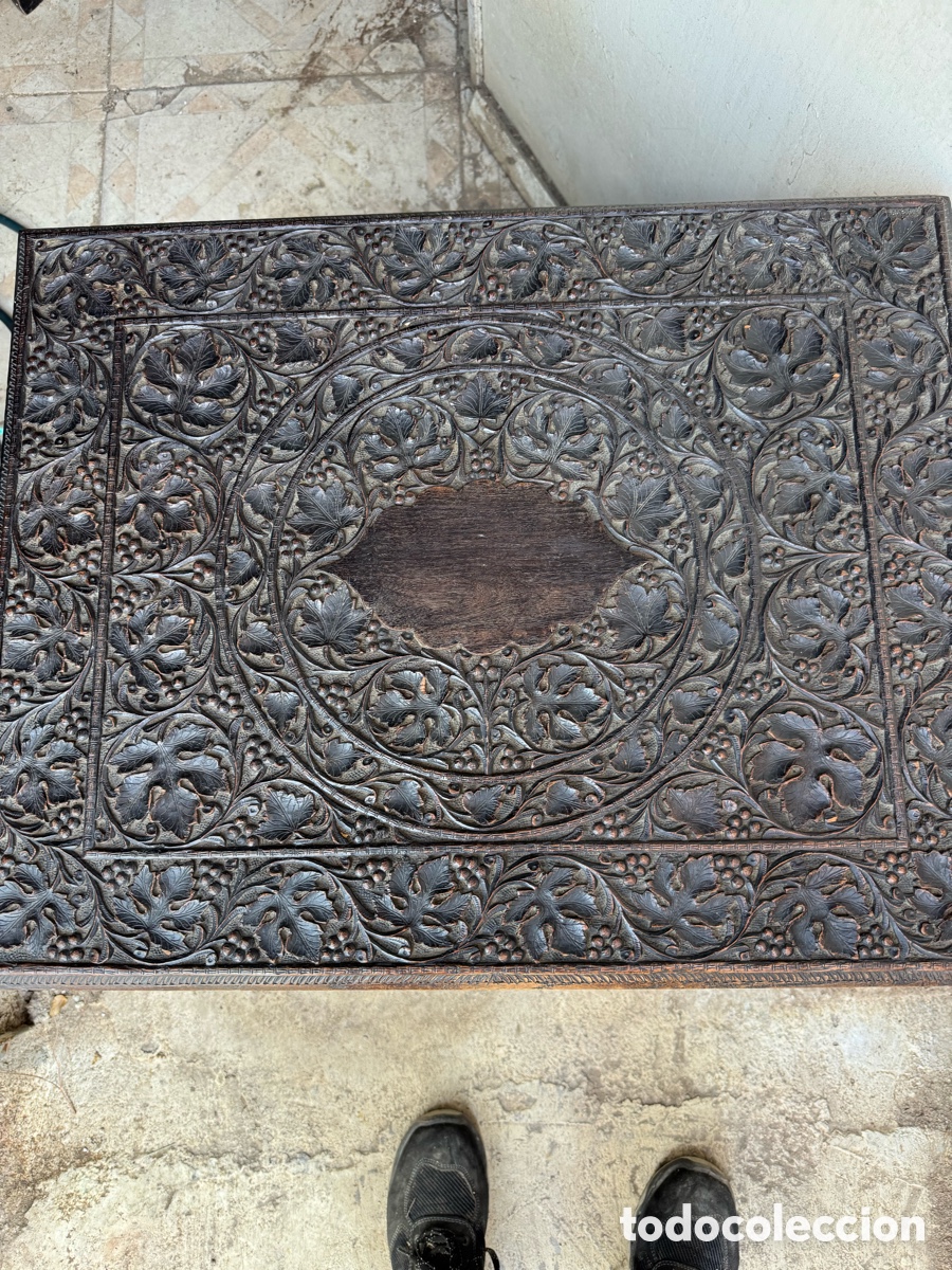 Antig&uuml;edades: Mesa de t&eacute; colonial plegable inglesa - Foto 2