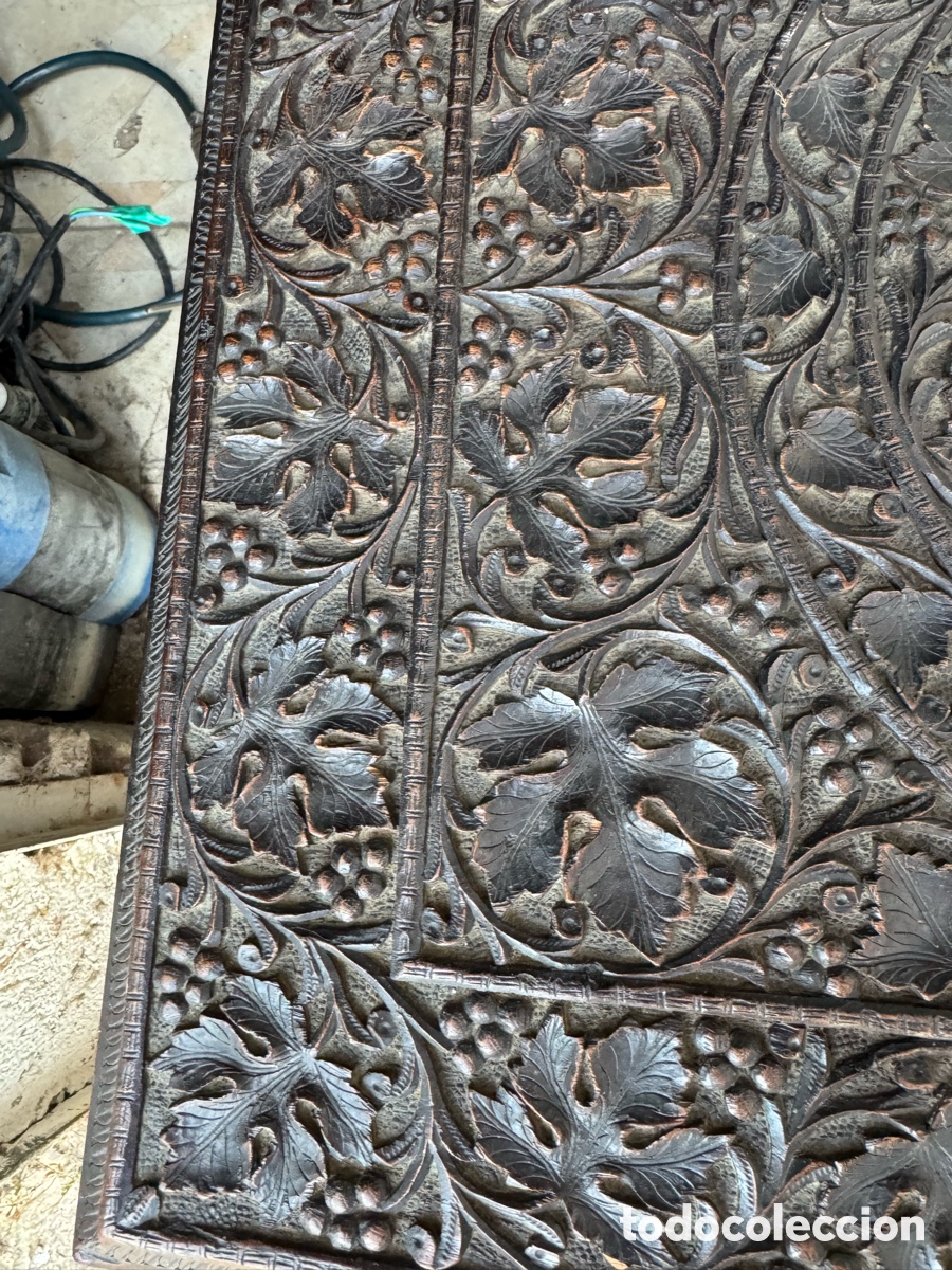 Antig&uuml;edades: Mesa de t&eacute; colonial plegable inglesa - Foto 6
