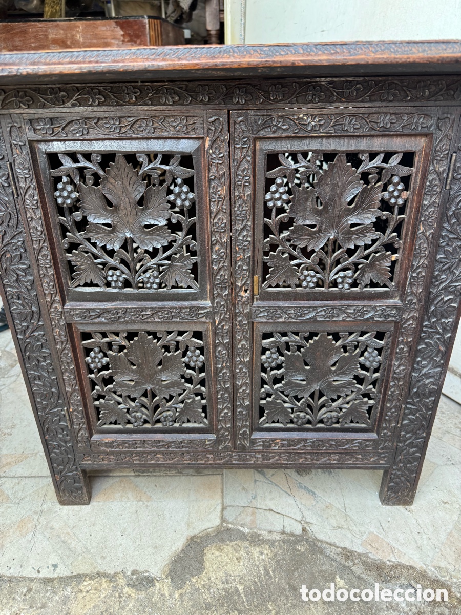 Antig&uuml;edades: Mesa de t&eacute; colonial plegable inglesa - Foto 7