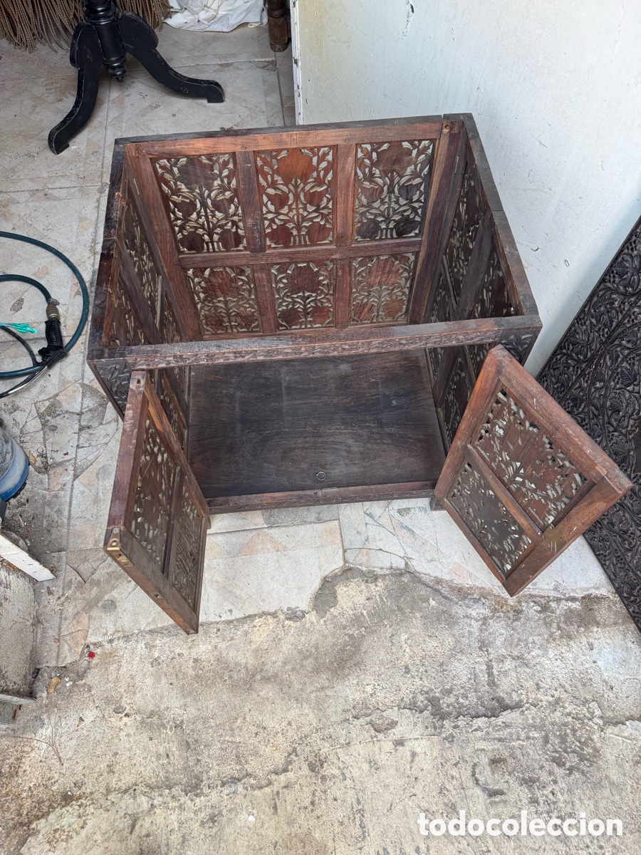 Antig&uuml;edades: Mesa de t&eacute; colonial plegable inglesa - Foto 13