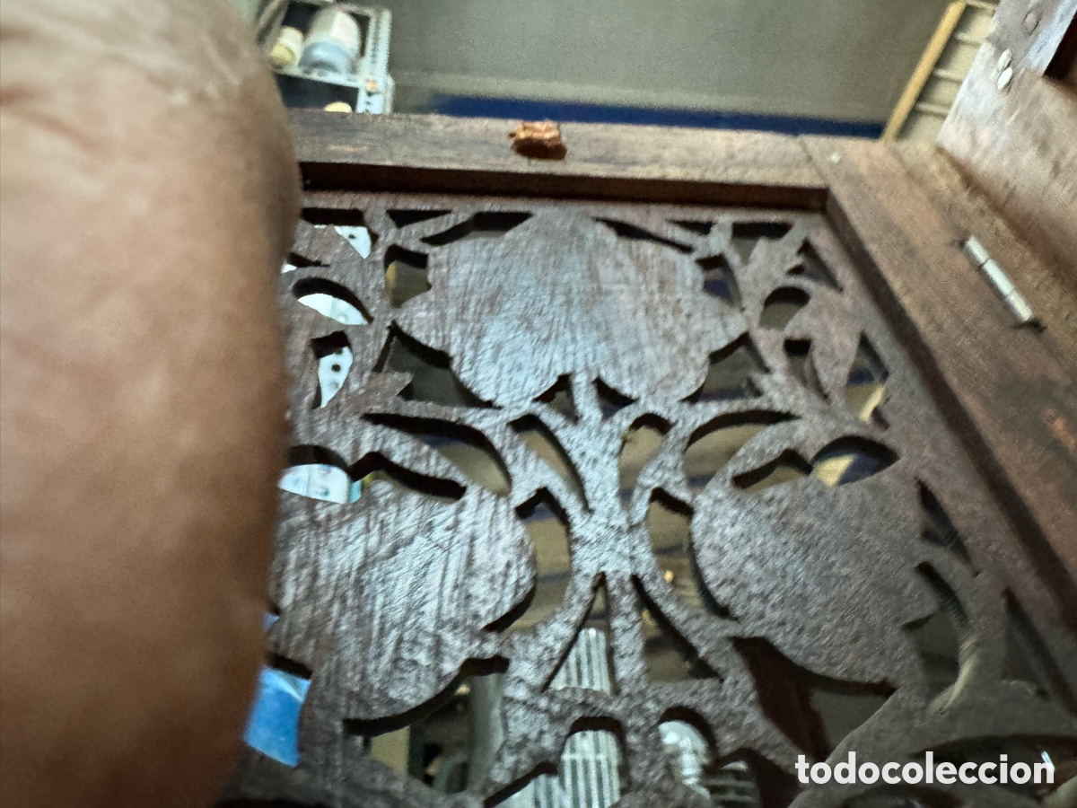 Antig&uuml;edades: Mesa de t&eacute; colonial plegable inglesa - Foto 15