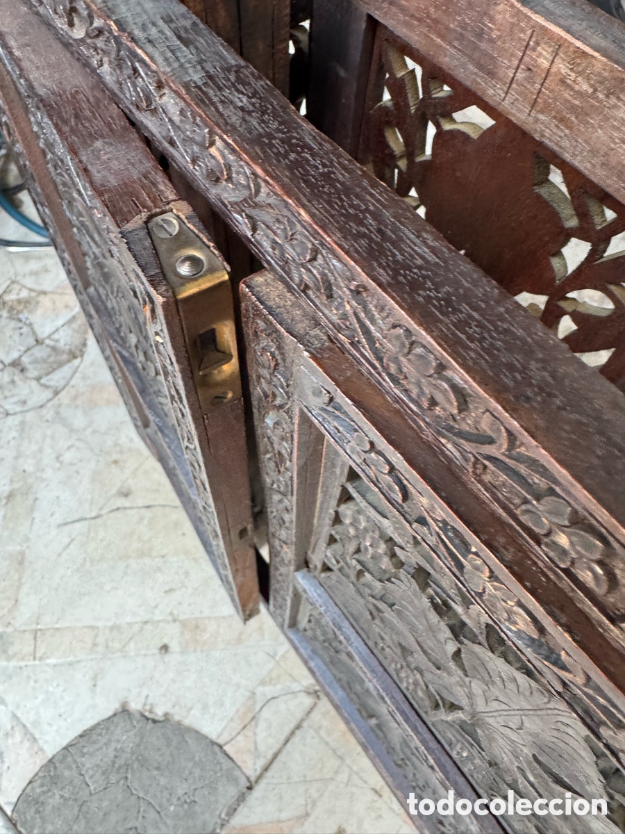 Antig&uuml;edades: Mesa de t&eacute; colonial plegable inglesa - Foto 17