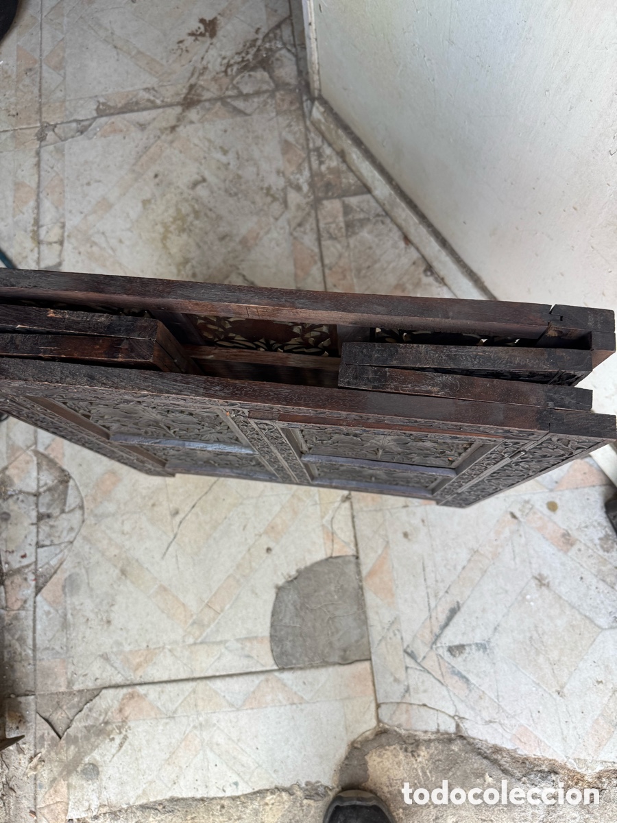 Antig&uuml;edades: Mesa de t&eacute; colonial plegable inglesa - Foto 19