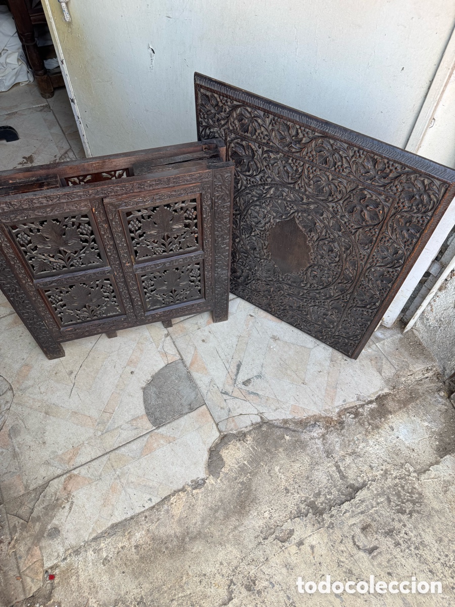 Antig&uuml;edades: Mesa de t&eacute; colonial plegable inglesa - Foto 20