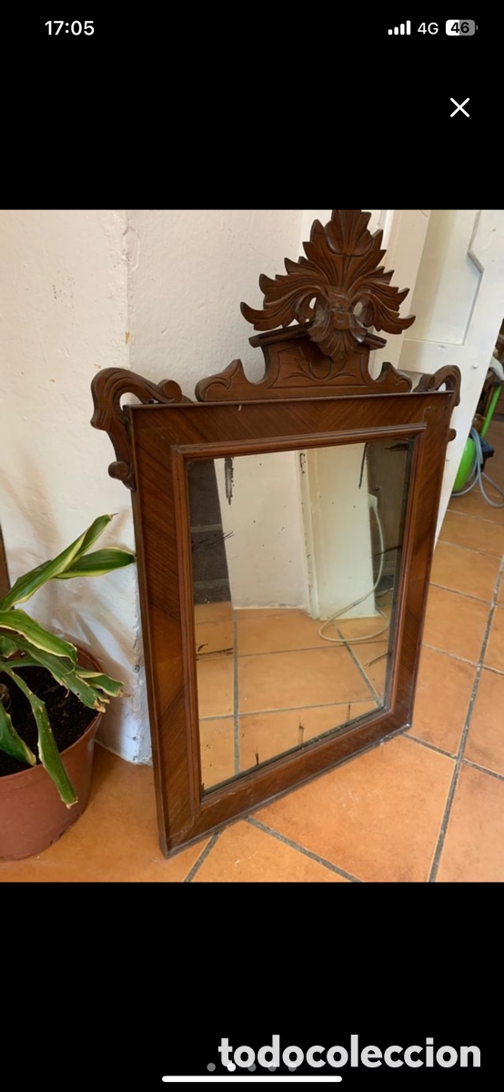Antig&uuml;edades: Espejo grande alfonsino - Foto 2