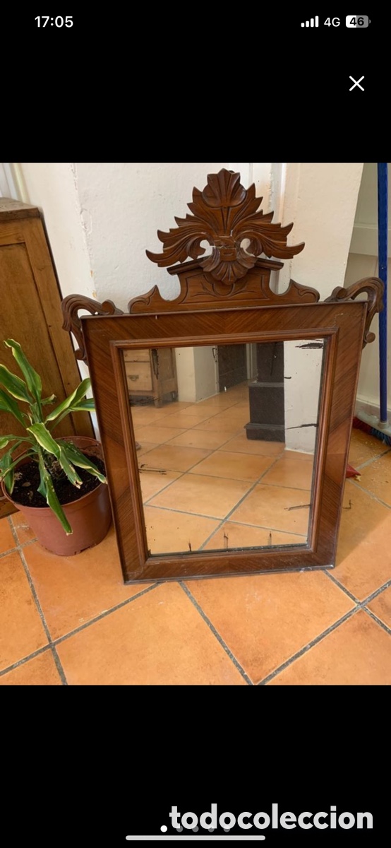 Antig&uuml;edades: Espejo grande alfonsino - Foto 3