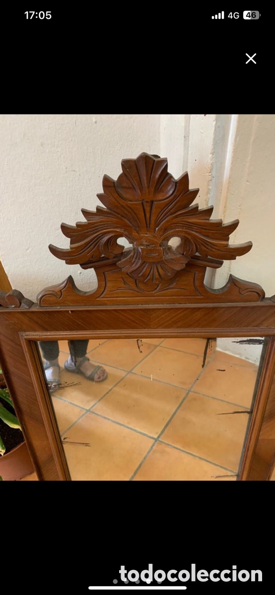 Antig&uuml;edades: Espejo grande alfonsino - Foto 4