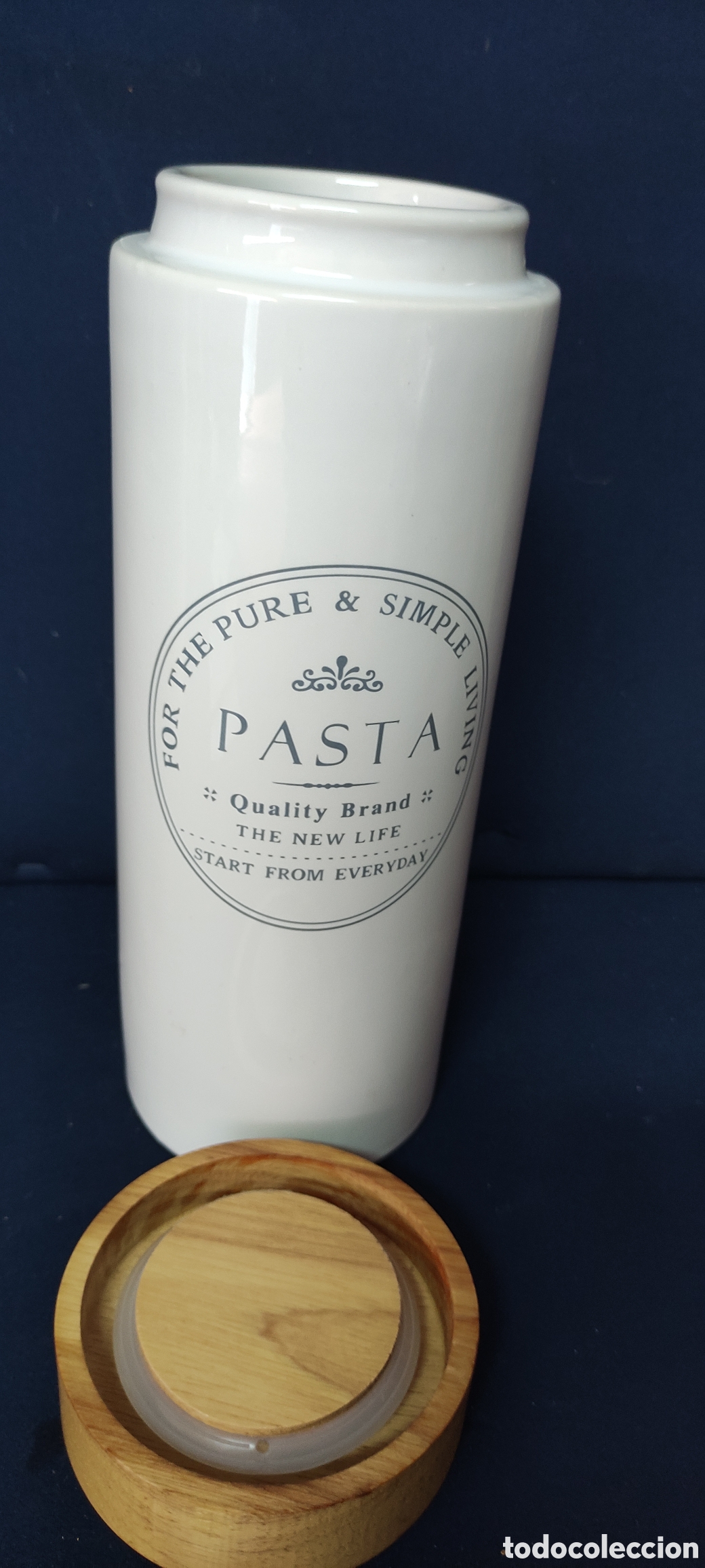 Antig&uuml;edades: Tarro de cer&aacute;mica para pasta - Foto 3