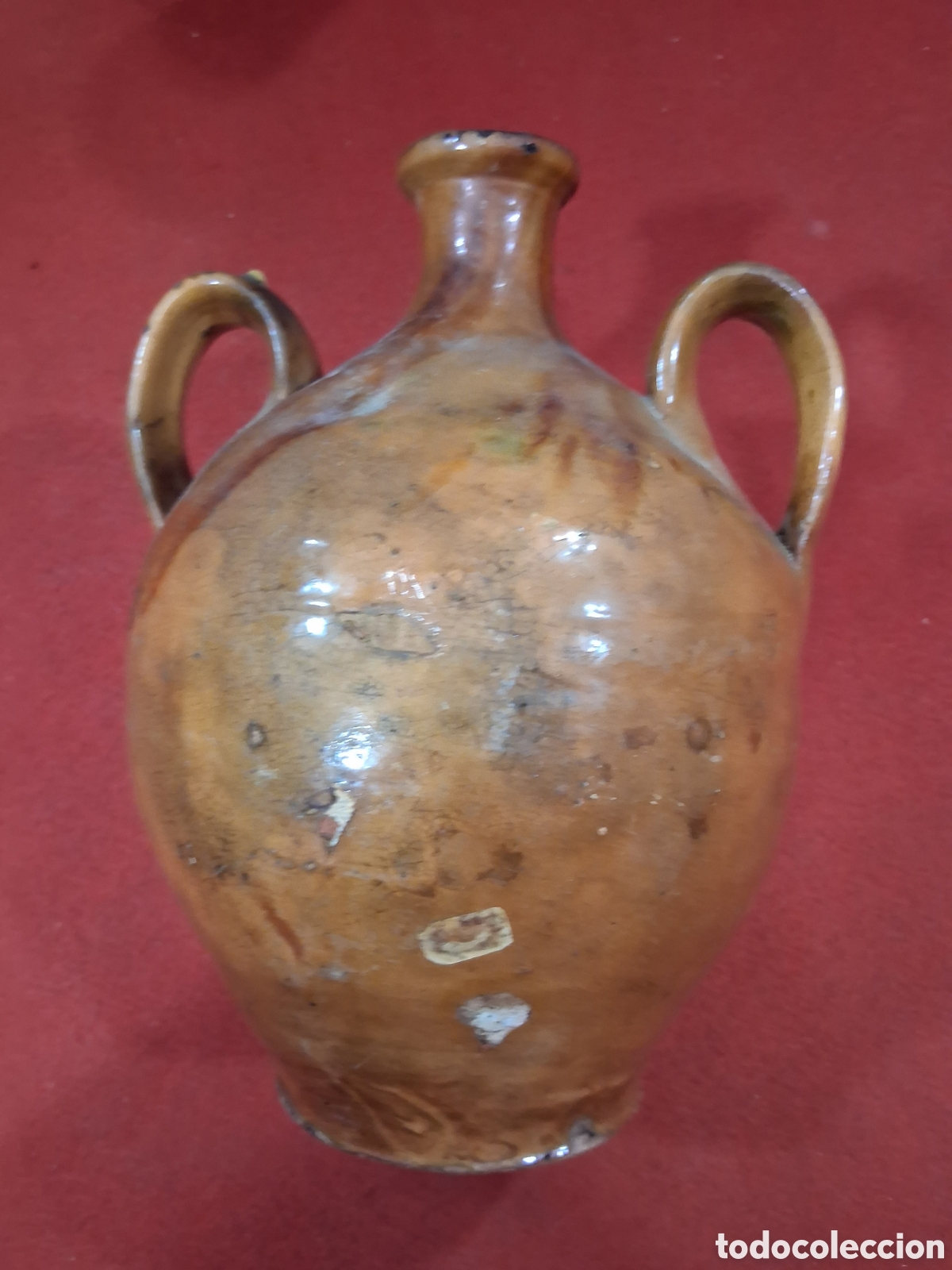 Antig&uuml;edades: Recipiente de aguardiente en cer&aacute;mica - Foto 3