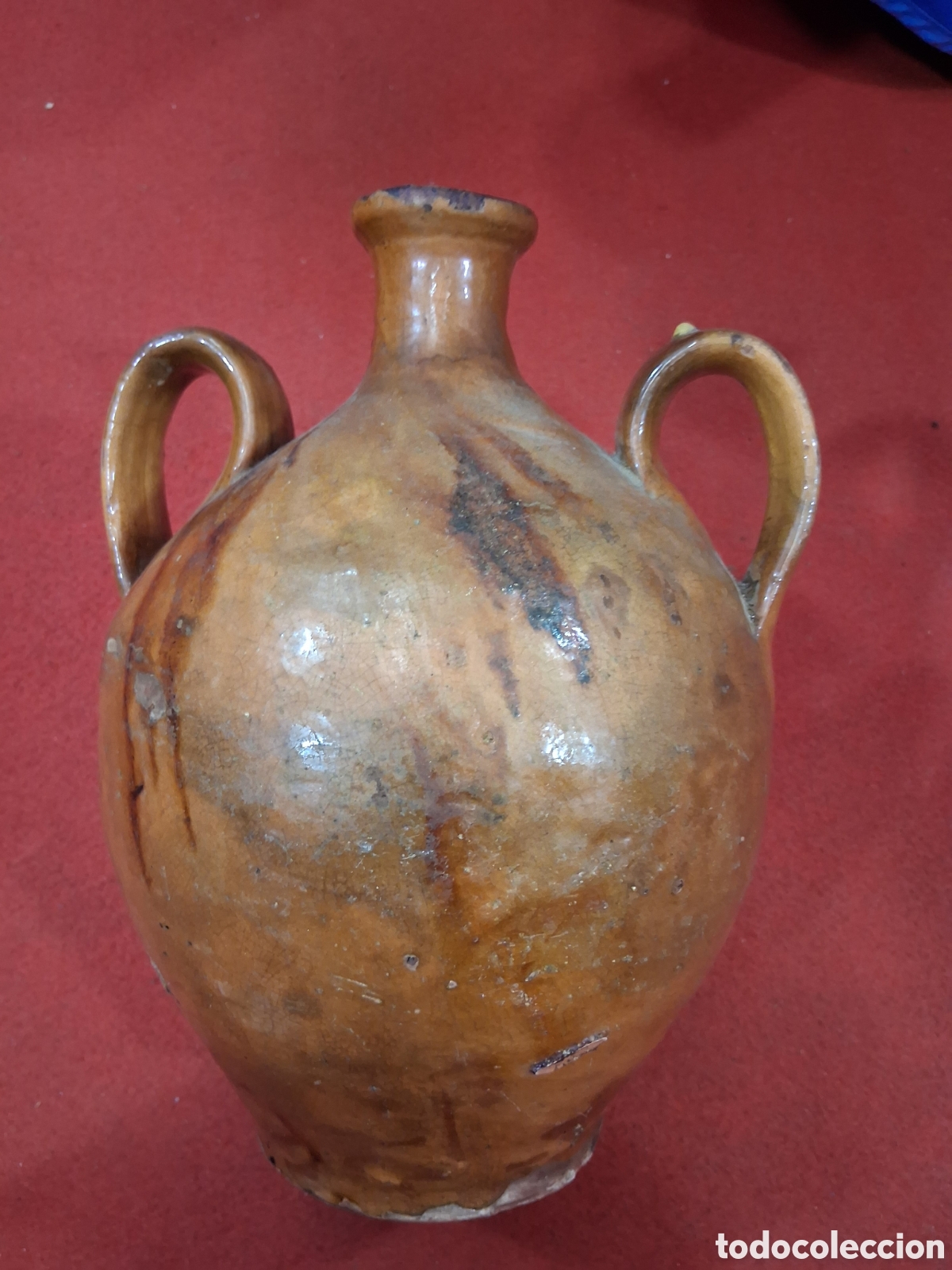 Antig&uuml;edades: Recipiente de aguardiente en cer&aacute;mica - Foto 4
