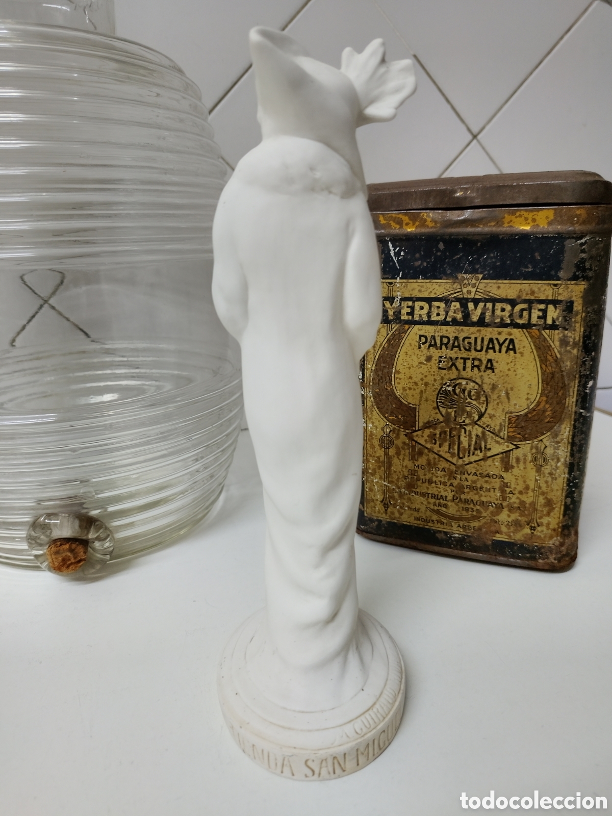Antig&uuml;edades: Biscocho Figura Dama Belle Epoque - Foto 3