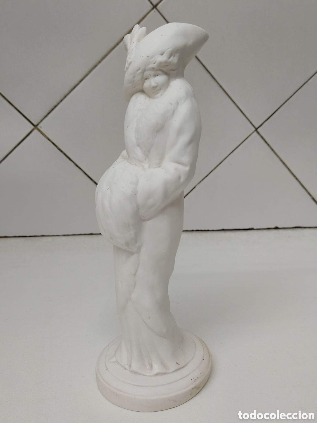 Antig&uuml;edades: Biscocho Figura Dama Belle Epoque - Foto 1