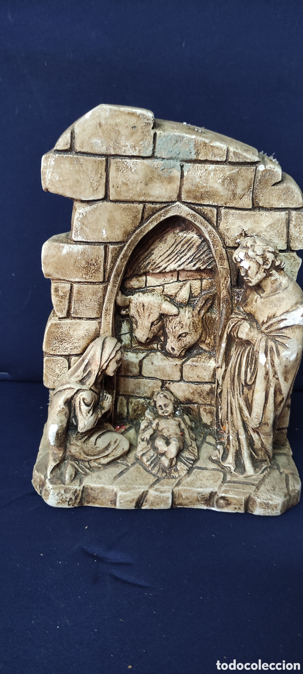 Antig&uuml;edades: Nacimiento ,/ Bel&eacute;n en escayosa - Foto 2