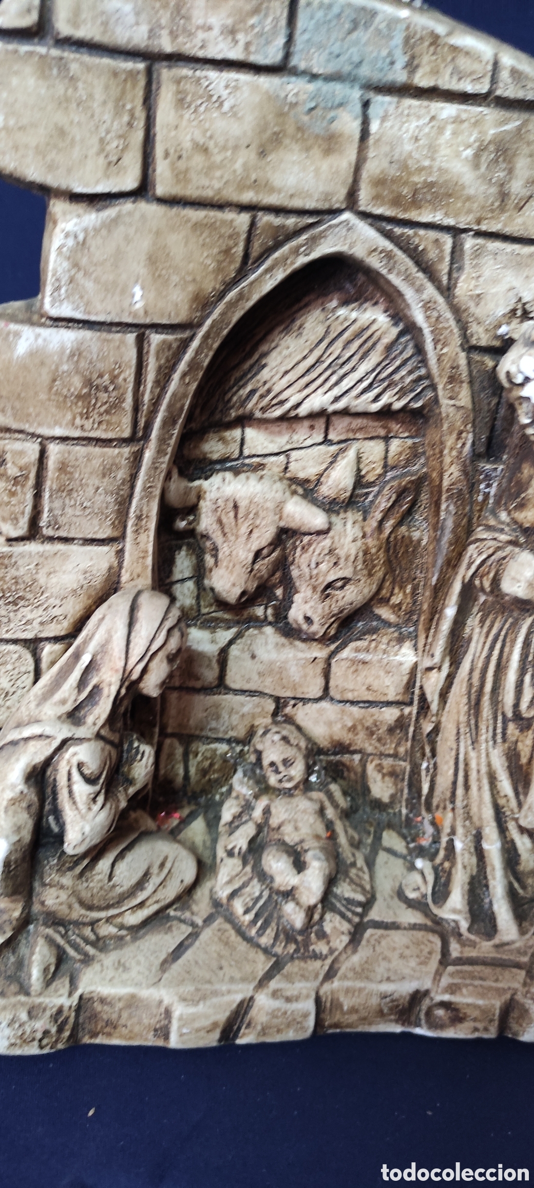 Antig&uuml;edades: Nacimiento ,/ Bel&eacute;n en escayosa - Foto 3