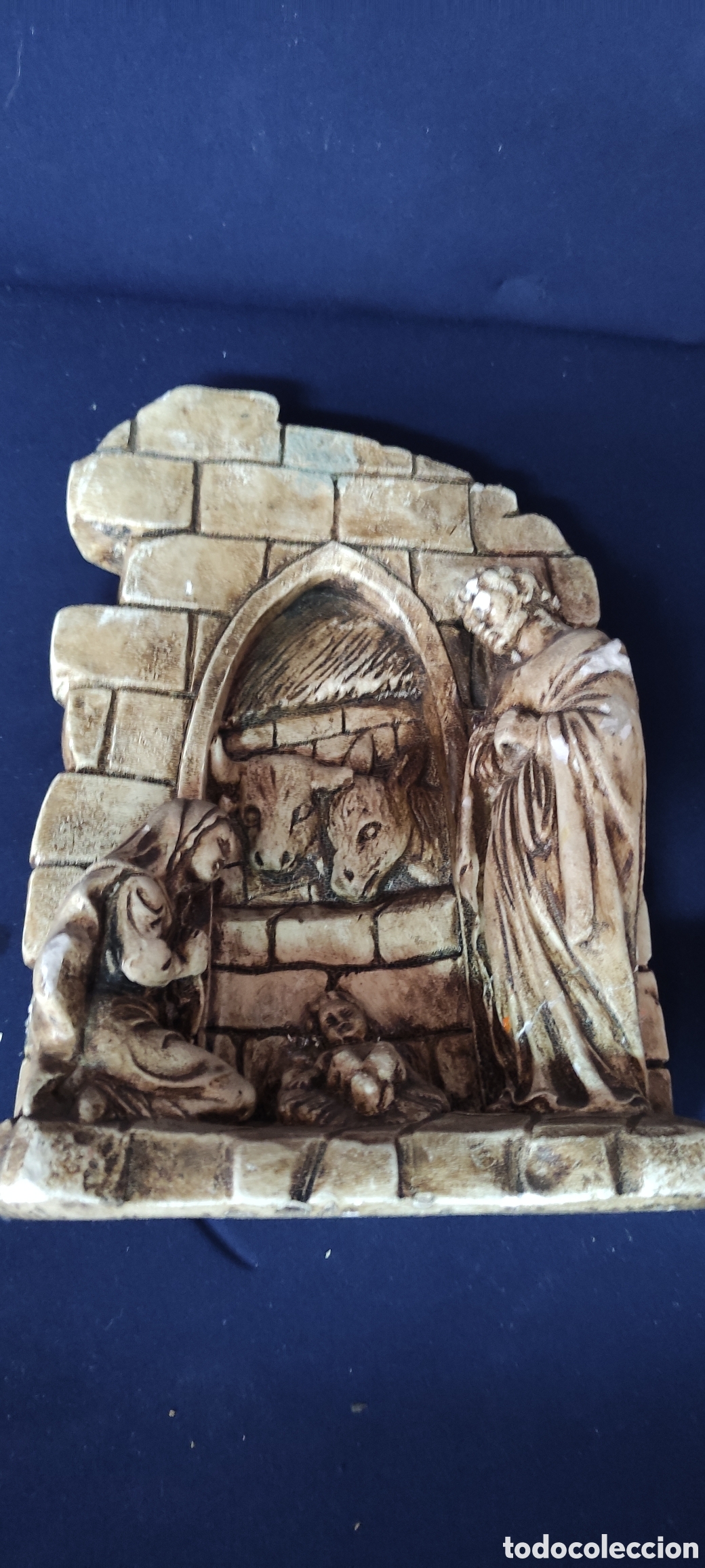 Antig&uuml;edades: Nacimiento ,/ Bel&eacute;n en escayosa - Foto 6
