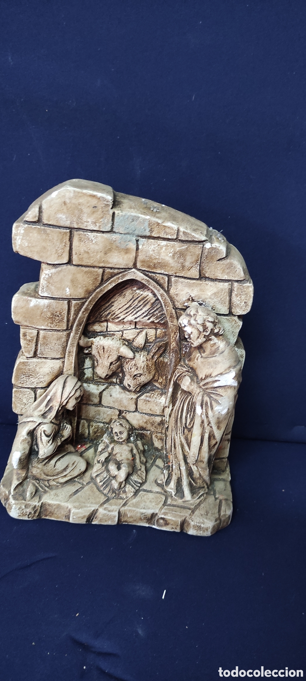 Antig&uuml;edades: Nacimiento ,/ Bel&eacute;n en escayosa - Foto 7