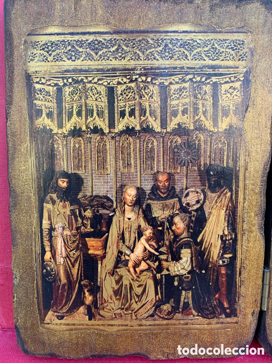 Antig&uuml;edades: ICONO RELIGIOSO ANTIGUO SOBRE MADERA - Foto 5