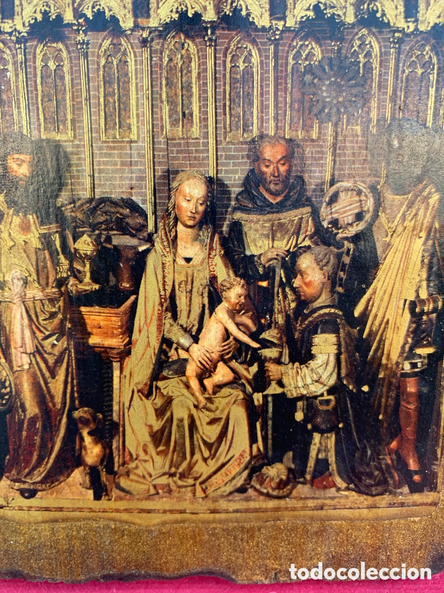 Antig&uuml;edades: ICONO RELIGIOSO ANTIGUO SOBRE MADERA - Foto 7
