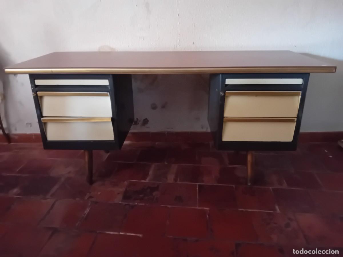 Antig&uuml;edades: Mesa vintage de hierro d&eacute;cada de los 50 - Foto 1