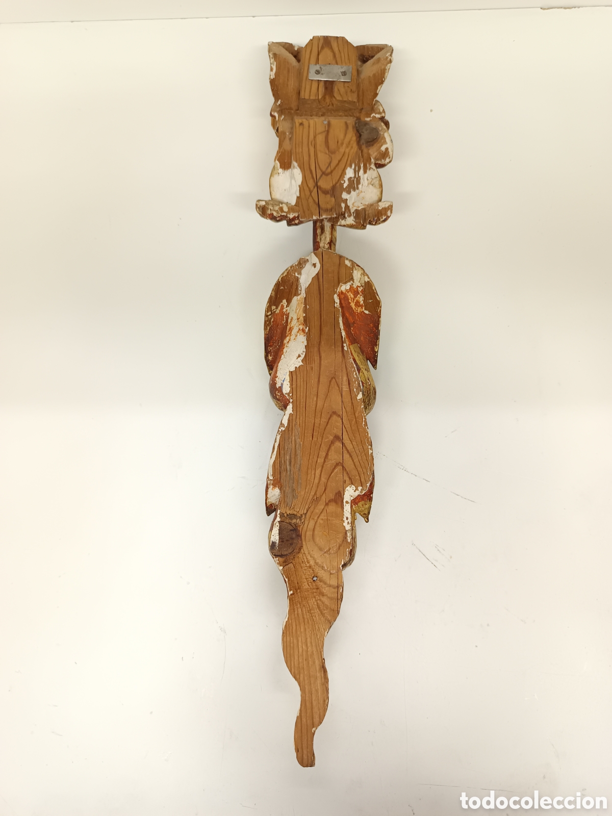 Antig&uuml;edades: Guirnalda tallada en madera 70cm - Foto 5