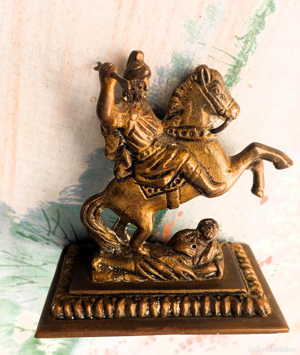 Antig&uuml;edades: figura de San Jorge en Bronce - Foto 1