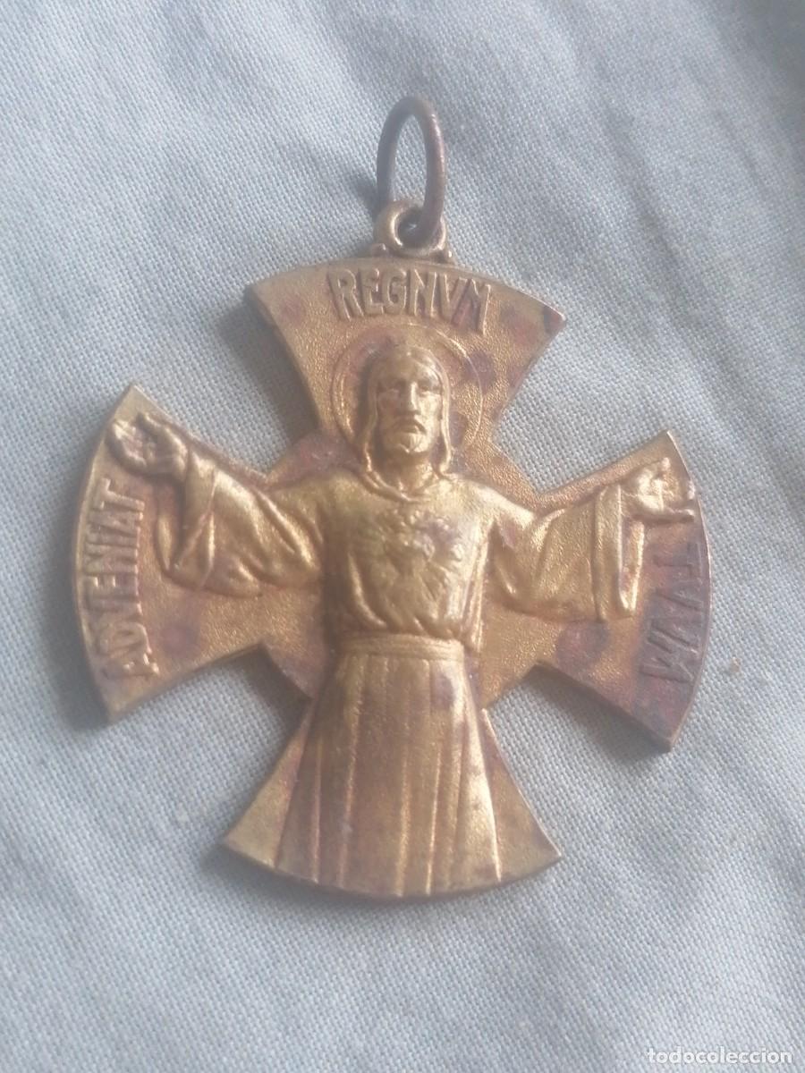 Antig&uuml;edades: Medalla Coraz&oacute;n de Jes&uacute;s - Foto 1