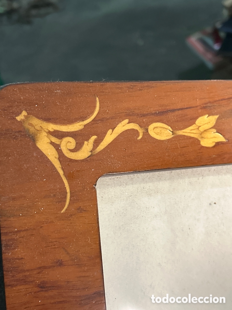 Antig&uuml;edades: PRECIOSOS MARCOS DE MADERA CON INCRUSTACIONES - Foto 6