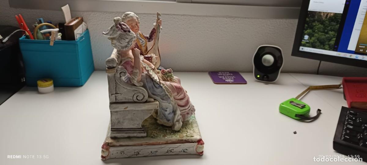 Antig&uuml;edades: Figura porcelana estilo rococ&oacute; - Foto 3
