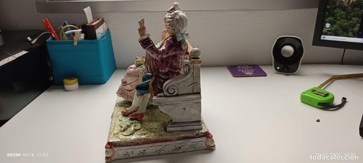 Antig&uuml;edades: Figura porcelana estilo rococ&oacute; - Foto 4
