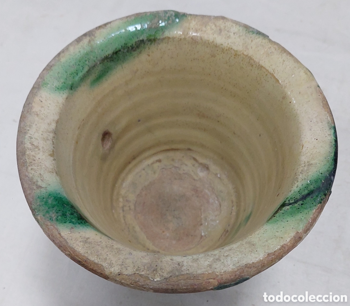 Antig&uuml;edades: Antiguo Mortero almirez ceramica Ubeda - Foto 1