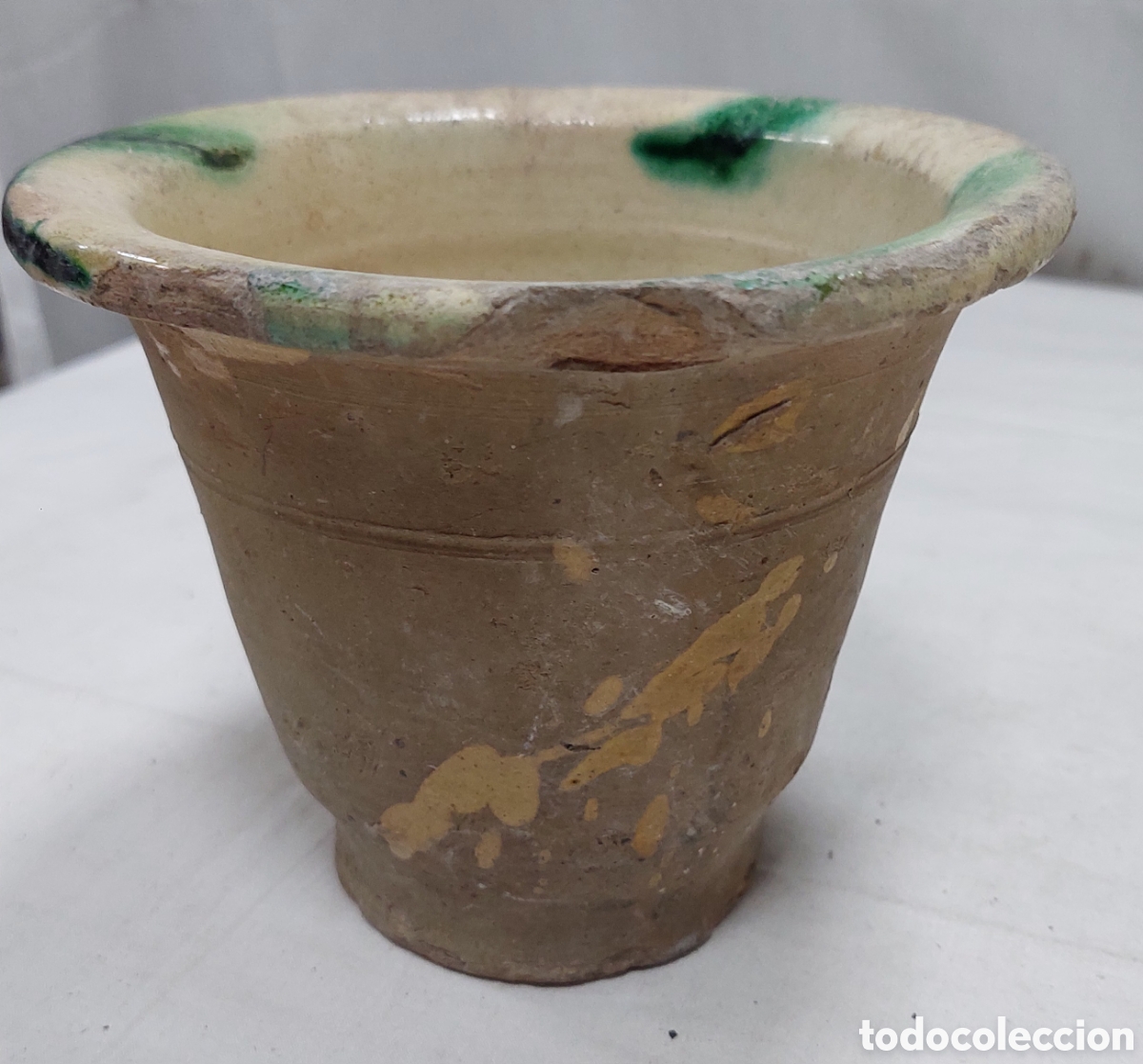 Antig&uuml;edades: Antiguo Mortero almirez ceramica Ubeda - Foto 4