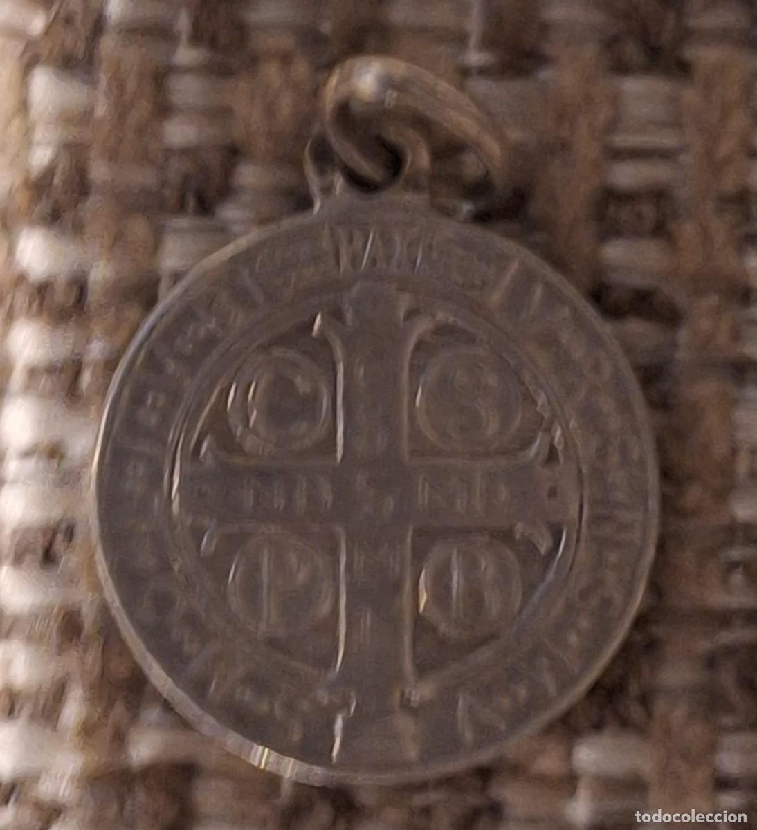 Antig&uuml;edades: Medalla de San Benito en plata - doble cara - - Foto 2