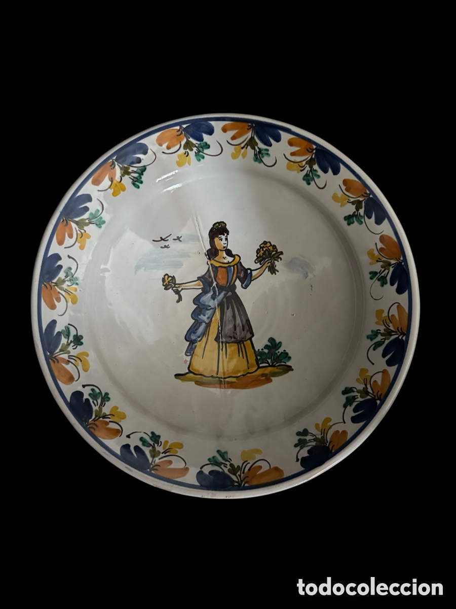 Antig&uuml;edades: Plato decorativo. Vintage. - Foto 2