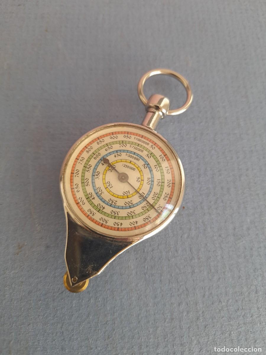 Antig&uuml;edades: medidor de mapas, con varias escalas, 7x3,5cm aprox - Foto 1