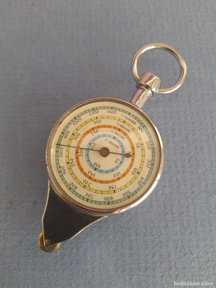 Antig&uuml;edades: medidor de mapas, con varias escalas, 7x3,5cm aprox - Foto 2