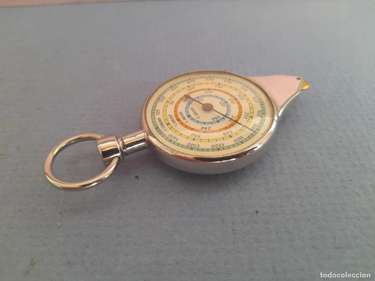 Antig&uuml;edades: medidor de mapas, con varias escalas, 7x3,5cm aprox - Foto 4