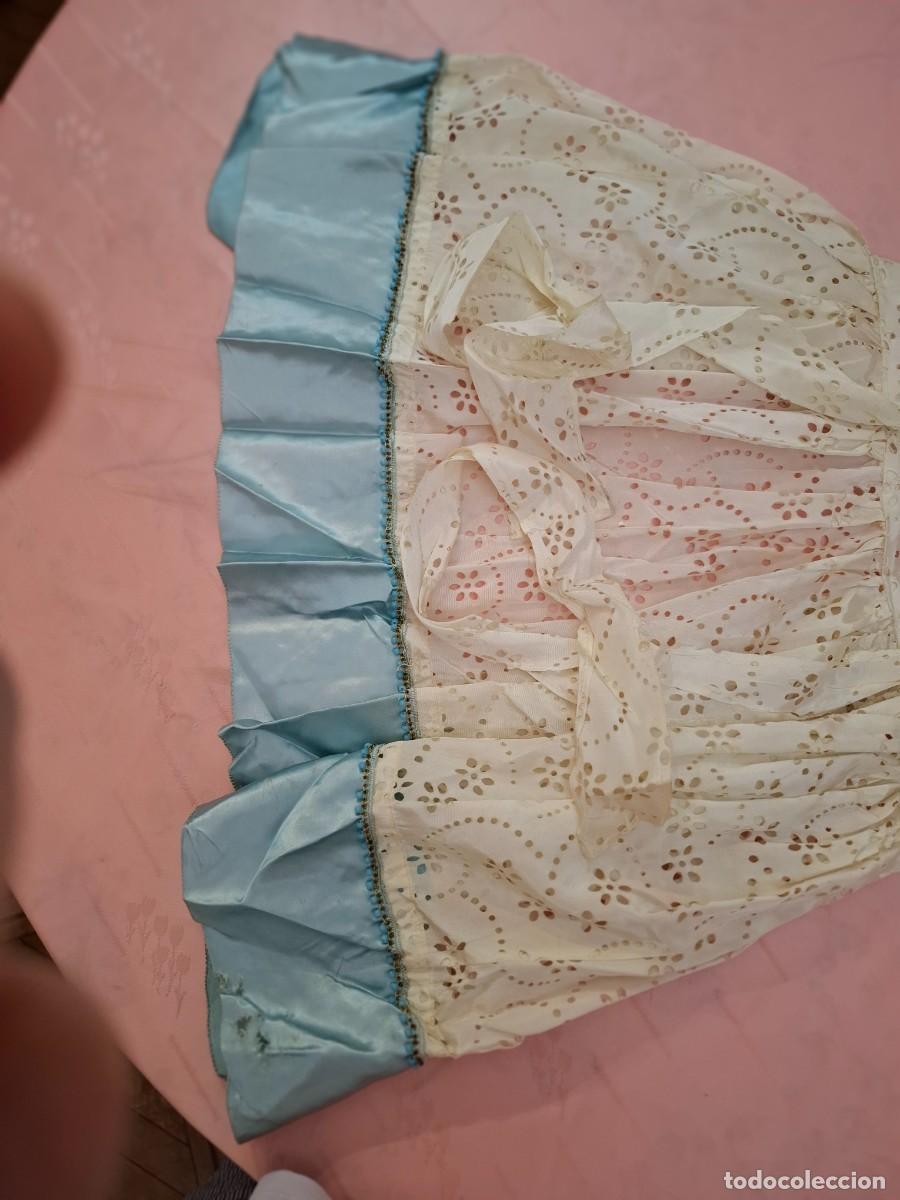 Antig&uuml;edades: VESTIDO DE RAYON, DE EPOCA, TROQUELADO - Foto 3